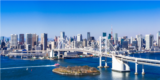Rainbow Bridge in Tokyo
